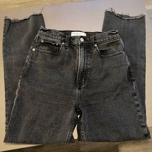 Abercrombie & Fitch Ankle Straight Ultra High Rise Jeans